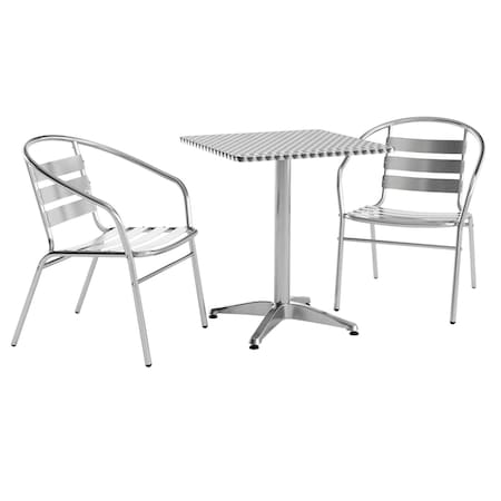 Flash Furniture Kitchen Furniture TLH-ALUM-24SQ-017BCHR2-GG - product photo 1