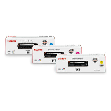 Canon Laser Printer Toner Canon Toner 118 Color Bundle, 3 Count