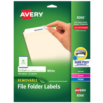 Avery Label 8066, 750 Count