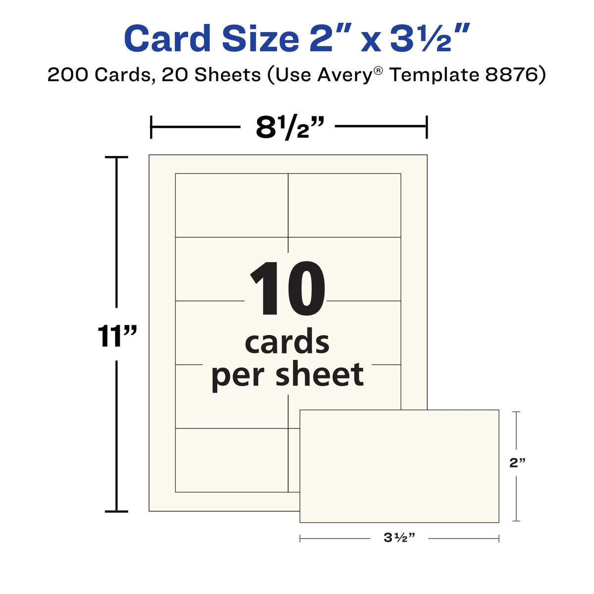 Avery Card Stock 8876, One Size, 200 Count – view 9