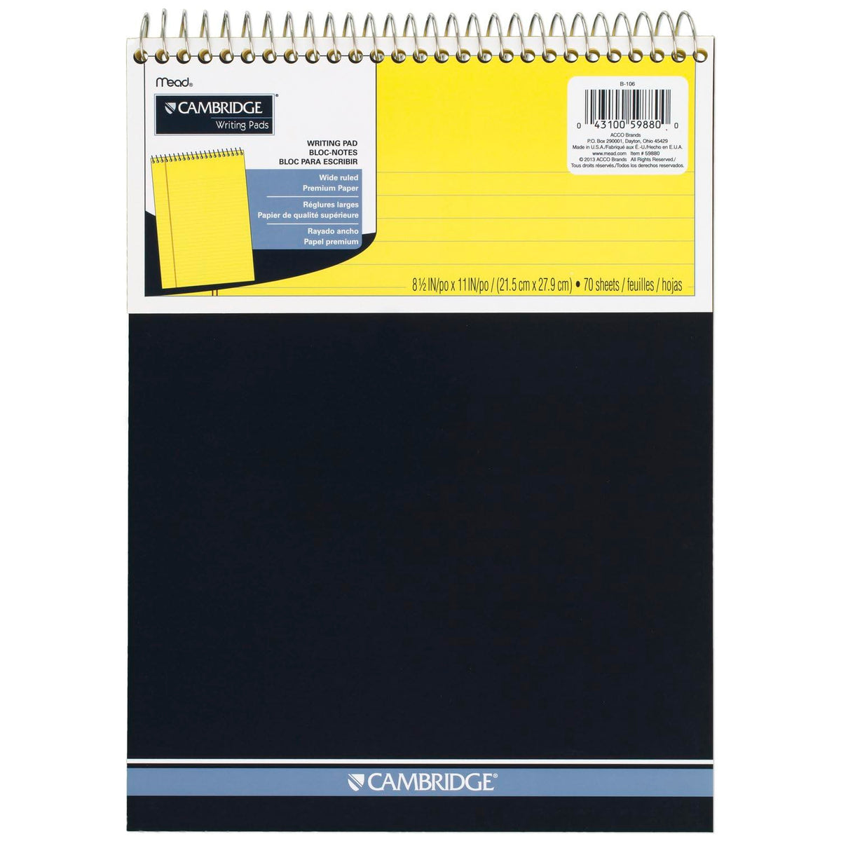 Mead Blank Book MEA59880, Legal Ruled – view 7