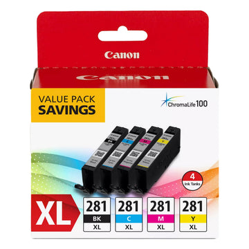 Canon Inkjet Printer Ink 2037C005, XL (Pack of 4)