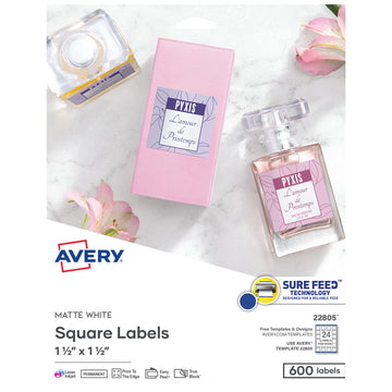 Avery Label 22805, 1.5 x 1.5