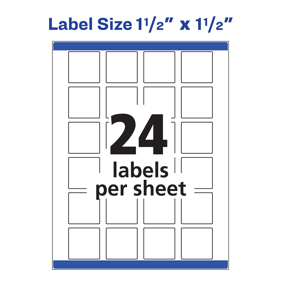 Avery Label 22805, 1.5 x 1.5 – view 8