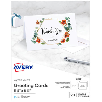 Avery Card Stock 3265, One Size, 20 Count