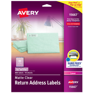 Avery Label 15667, 800 Count