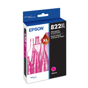 Epson Inkjet Printer Ink T822XL320-S, High Yield