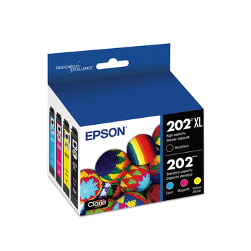 Epson Inkjet Printer Ink T202XL-BCS, Pack of 4