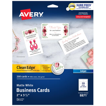 Avery Card Stock 8871, 200 cards