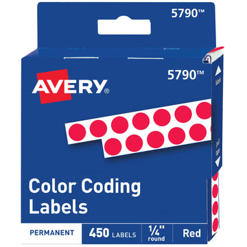 Avery Label 5790, 1/4" diameter, 450 Count