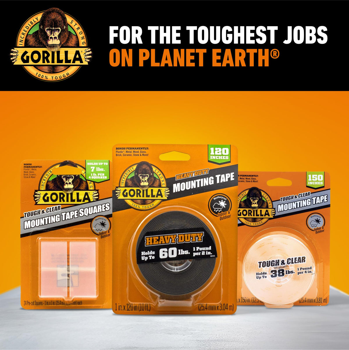 GORILLA Adhesive Tapes GG104486, 1" x 150" – view 6