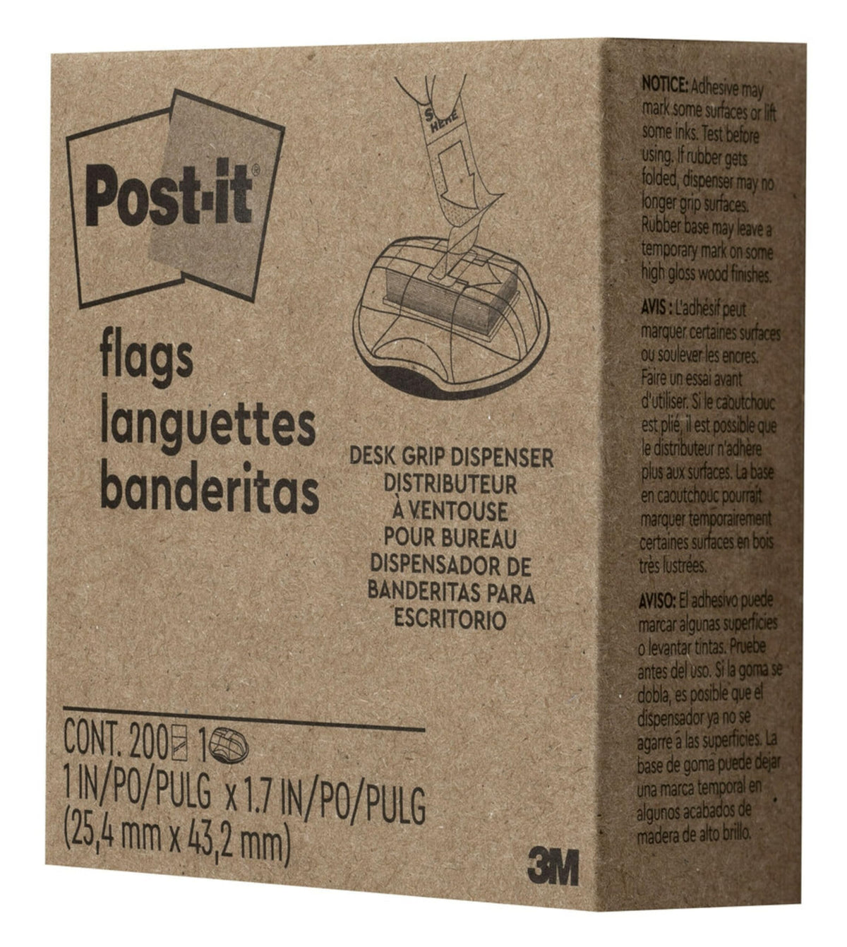 Post-it Self Stick Note 680-HVSD, 1" Wide, 200 Count – view 8
