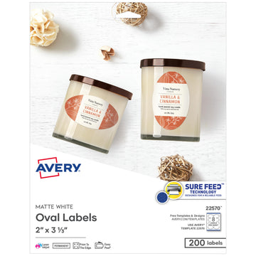 Avery Label 22570, 2" x 3-1/3"