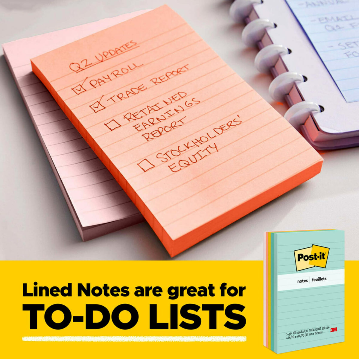 Post-it Self Stick Note 630-6AN, 3"x3", 24 Count – view 10