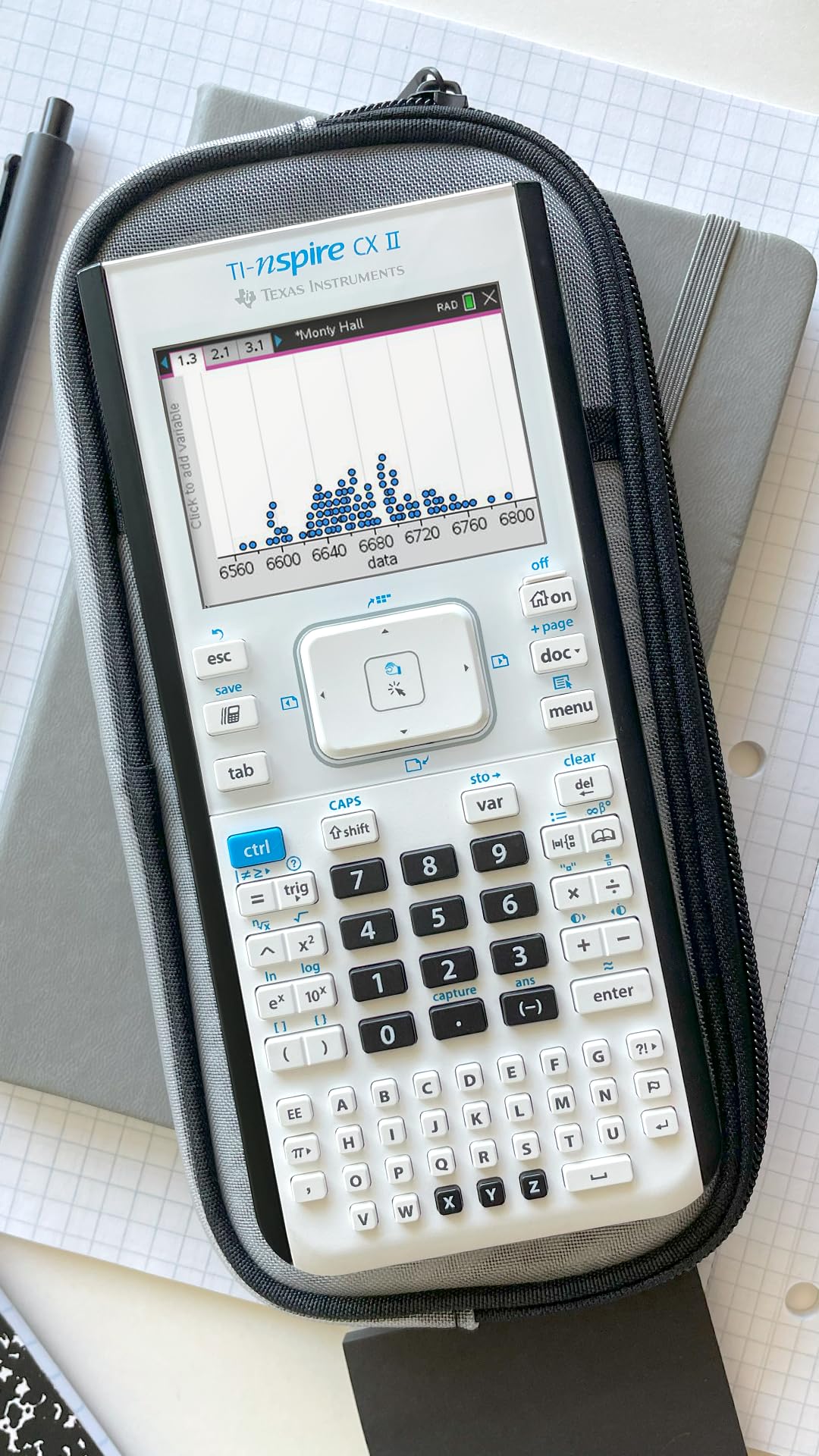 Texas Instruments Calculator NSCX2/TBL/1L1/A, 7.5" x 3.3" x 0.4" – view 11