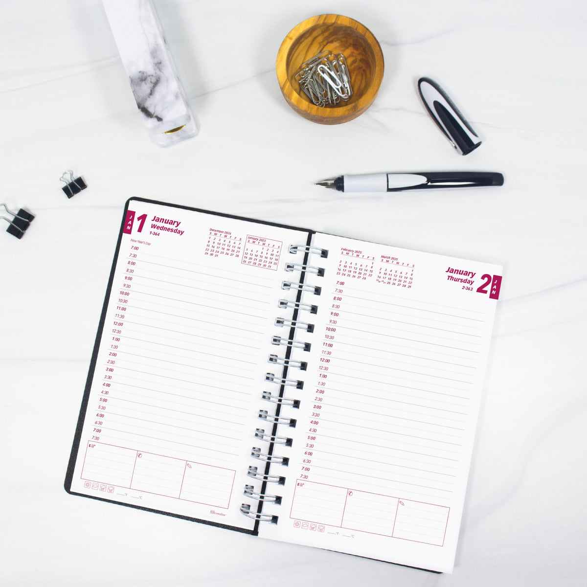 Brownline Planner CB634V.BLK-27, 8" x 5" – view 12