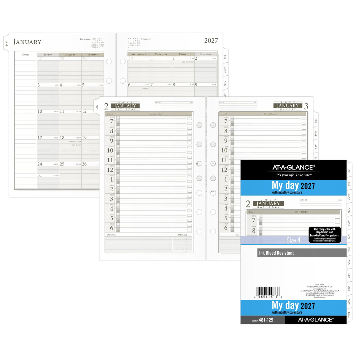 AT-A-GLANCE Planner 481-125, 5.5" x 8.5" – view 5