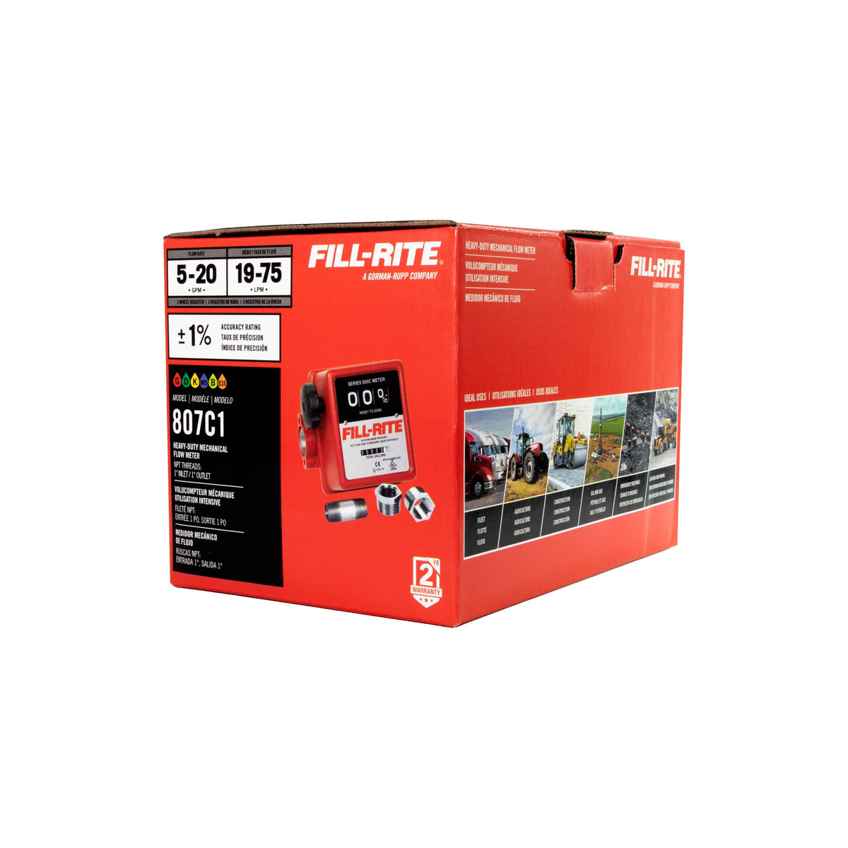 Fill-Rite Flowmeter 807C1, 1" Ports – view 3