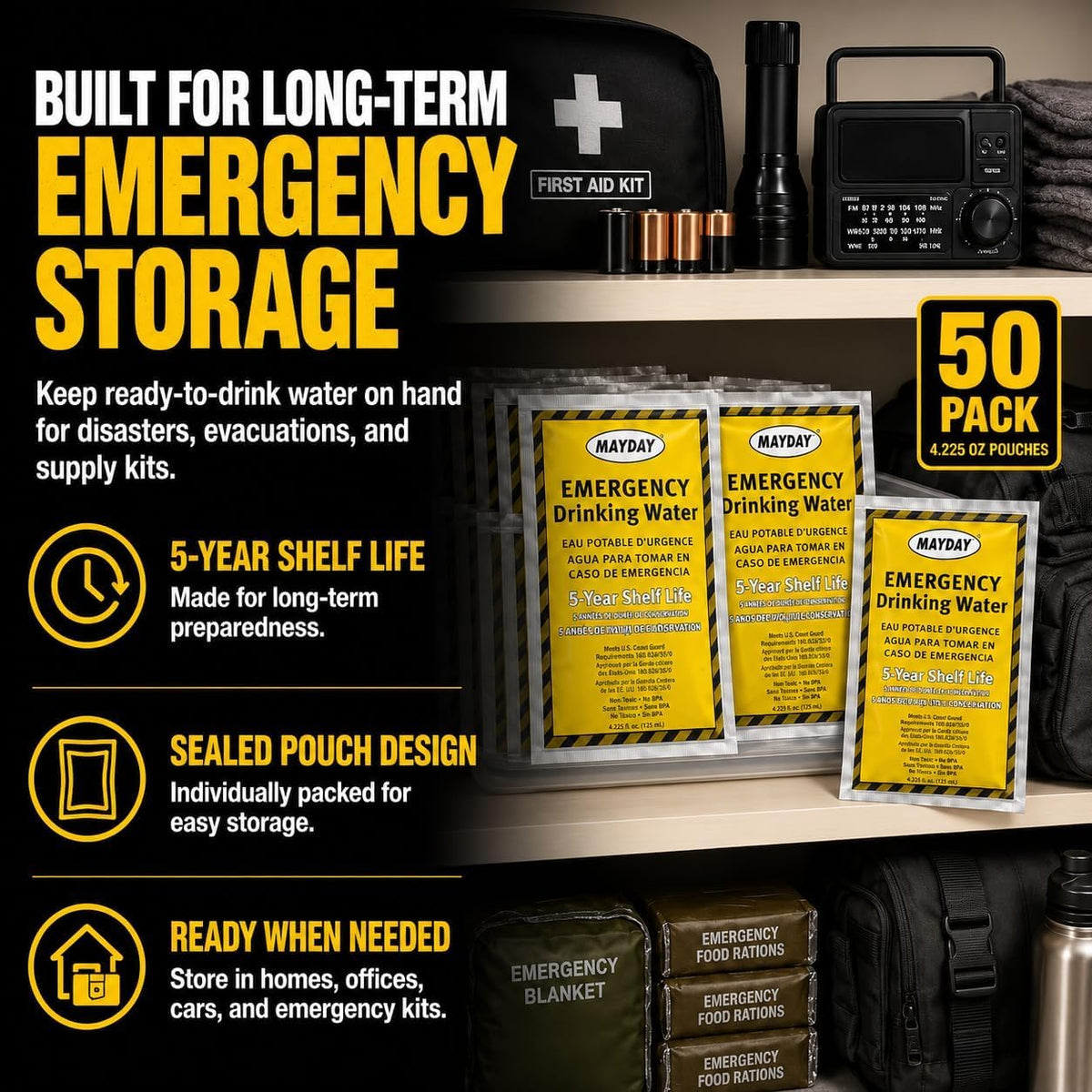 Mayday Industries Water 73011, 4.2 Fl Oz (Pack of 100) – view 6