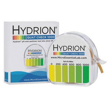 MicroEssential Chemical Test Strip QC-1001, Single Roll, Food Service Test Strips, 0 - 1000 ppm