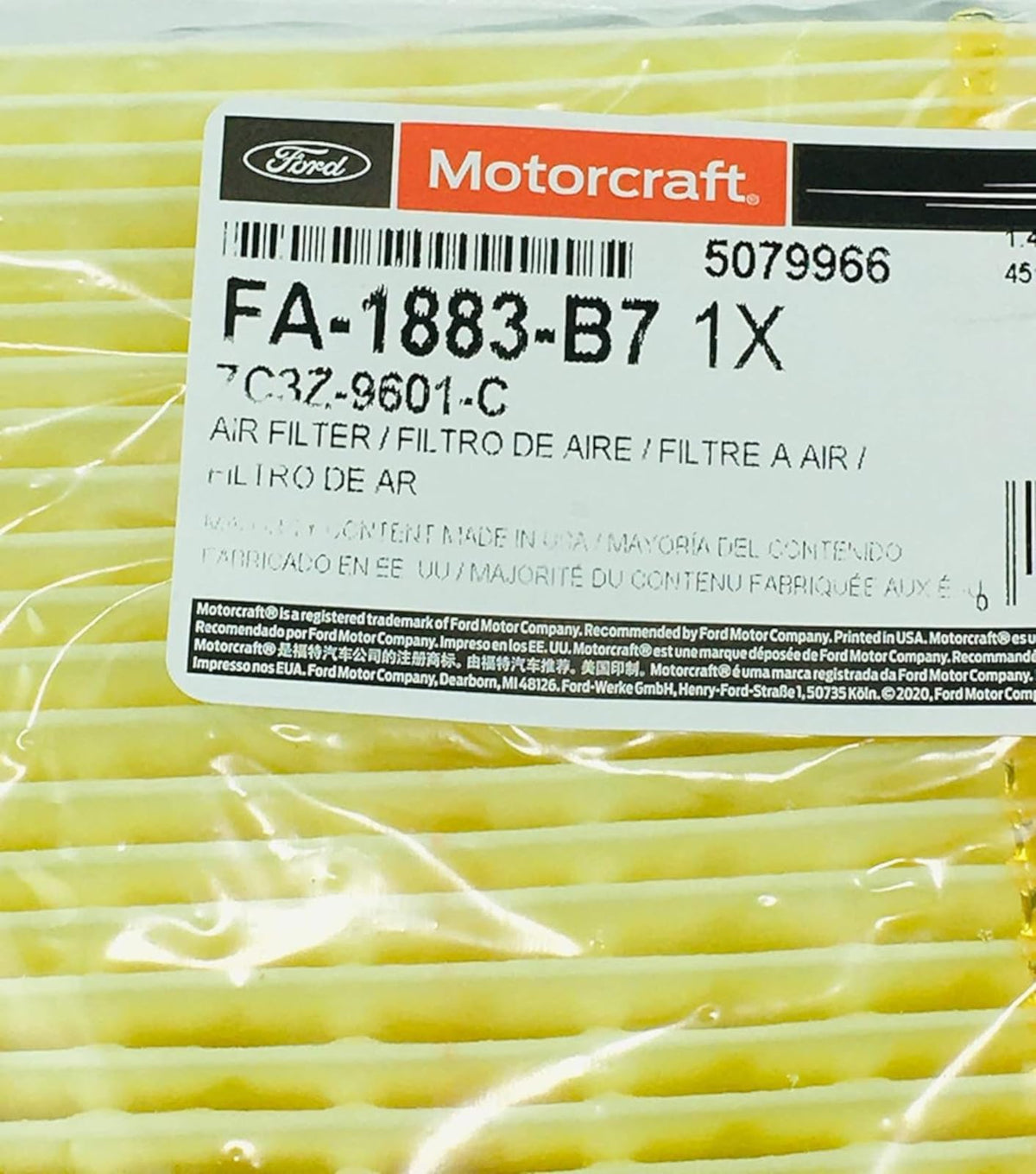 Motorcraft Engine Air Filter FA1883B7 – view 5