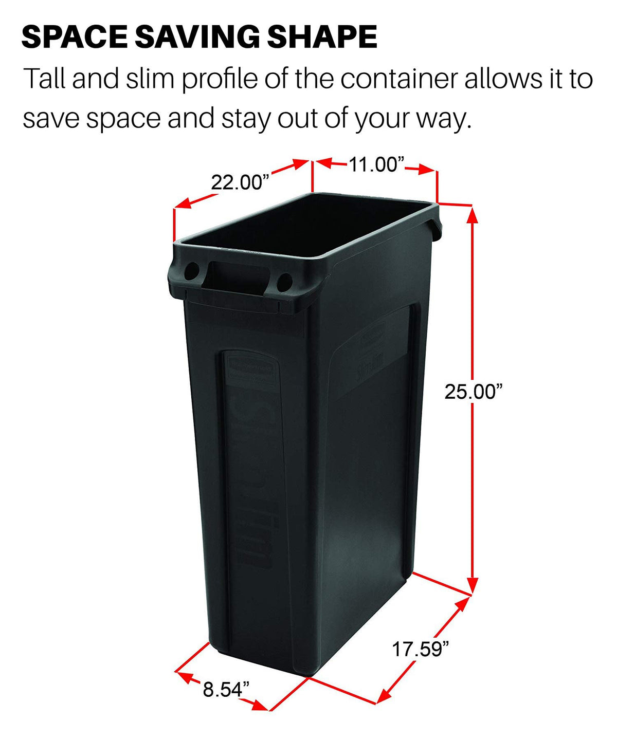Rubbermaid Commercial Products Trash Can 1956181, 16 Gal – view 4