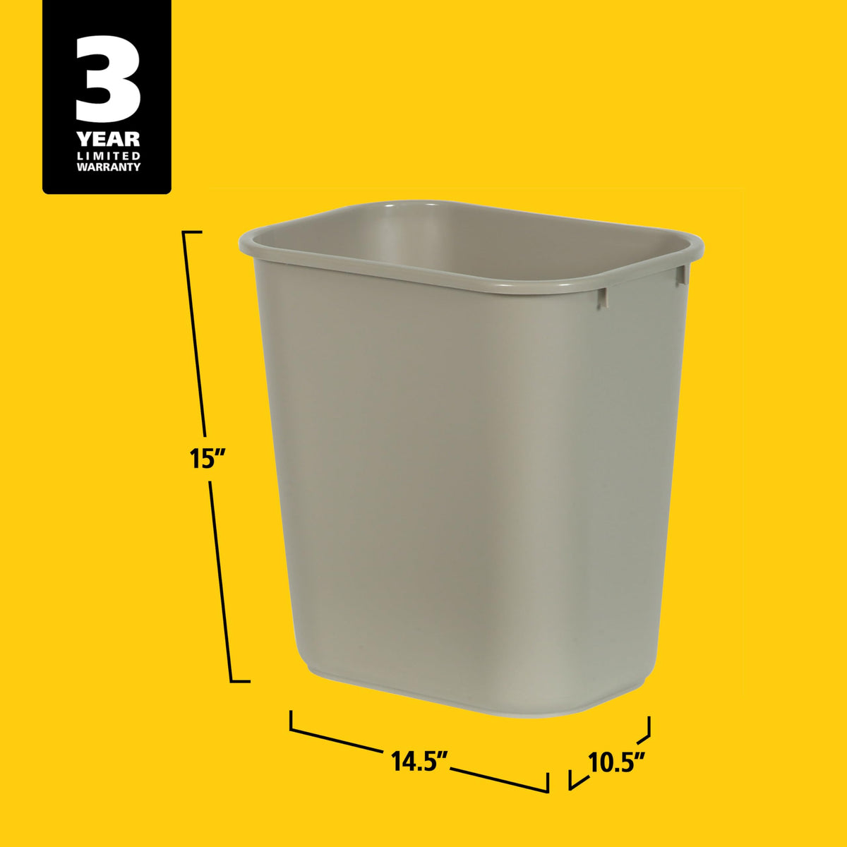 Rubbermaid Commercial Products Trash Can RCP295600BG, 7 gal – view 5