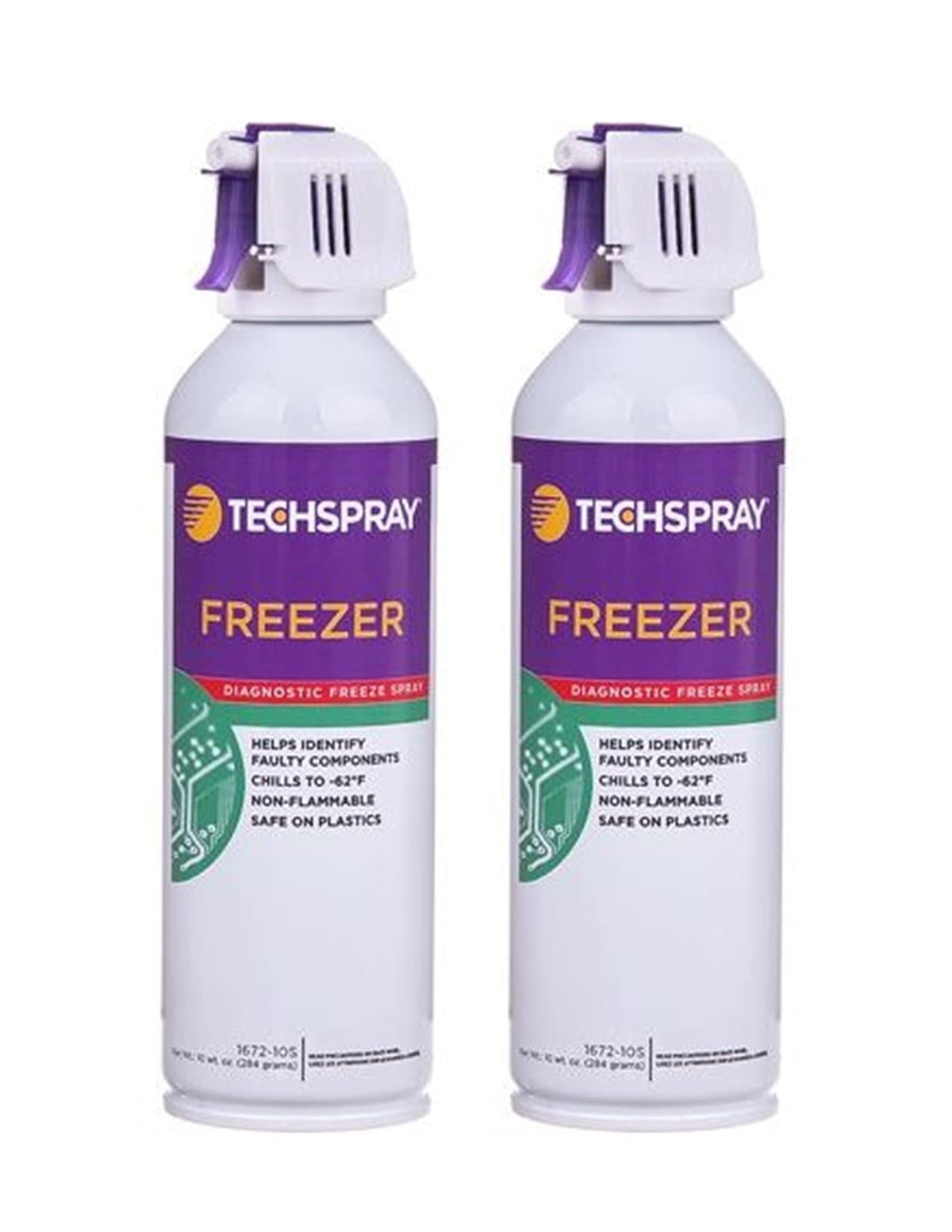 Techspray Canned Air 1672-10S, (2) 10oz Cans