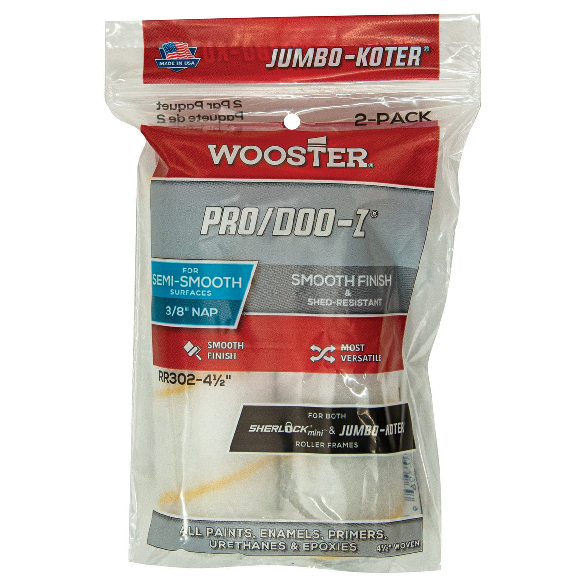 Wooster Building Material RR302-4 1/2, 2 Set 4.5 Inch