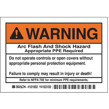 Brady Safety Sign 101952 - product photo 1
