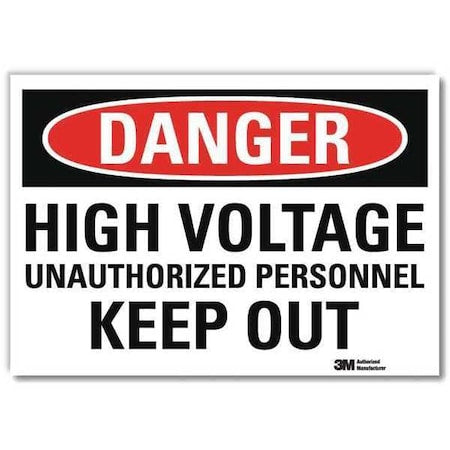 Lyle Safety Sign U1-1022-RD_14X10 - product photo 1