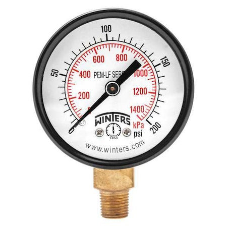 Winters Pressure Gauge PEM209LF - product photo 1