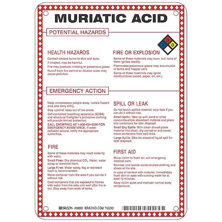 Brady Safety Sign 48881 - product photo 1