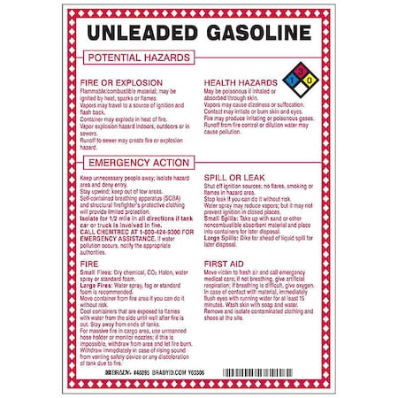 Brady Safety Sign 48895 - product photo 1