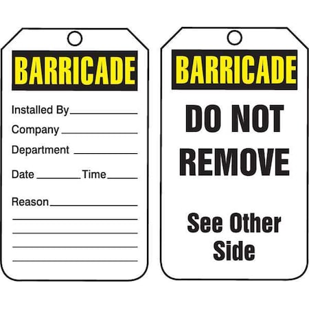 Accuform Safety Sign TAB101PTP - product photo 1