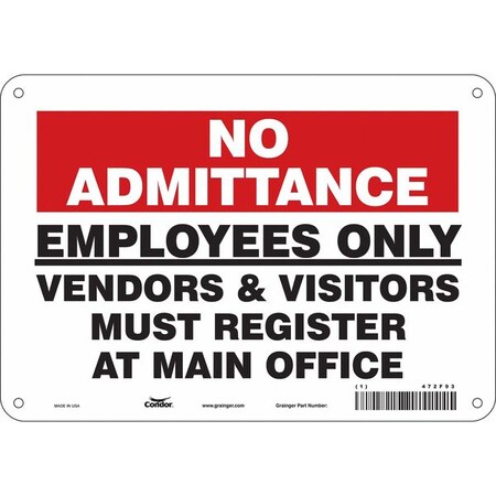 Condor Safety Sign 472F93 - product photo 1