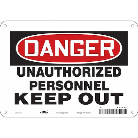Condor Safety Sign 472T36 - product photo 1