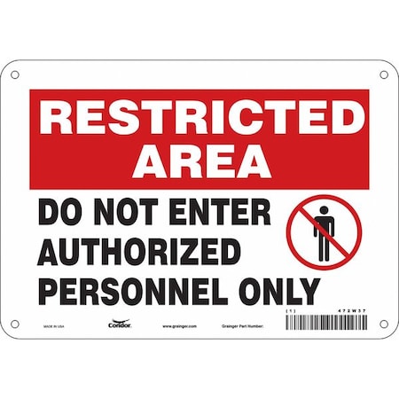 Condor Safety Sign 472W37 - product photo 1