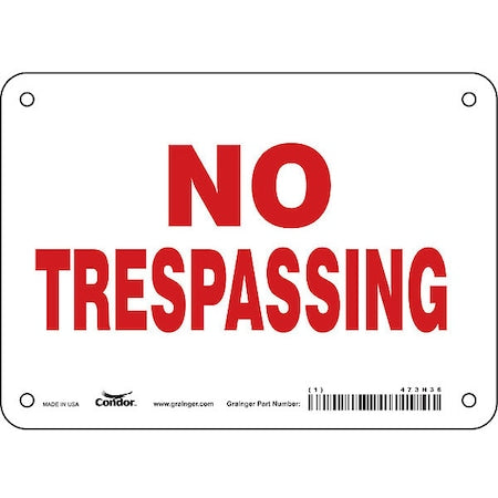 Condor Safety Sign 473H36 - product photo 1