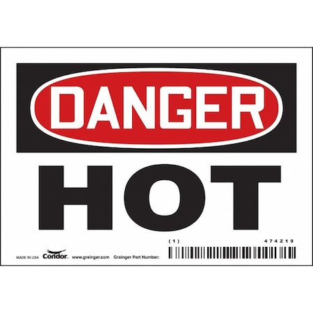 Condor Safety Sign 474Z19 - product photo 1