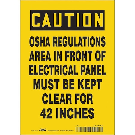 Condor Safety Sign 475N57 - product photo 1