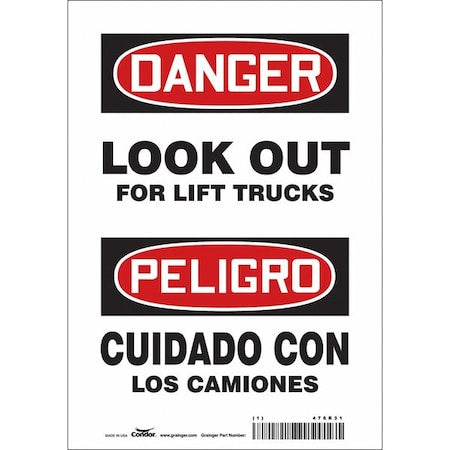 Condor Safety Sign 476R31 - product photo 1