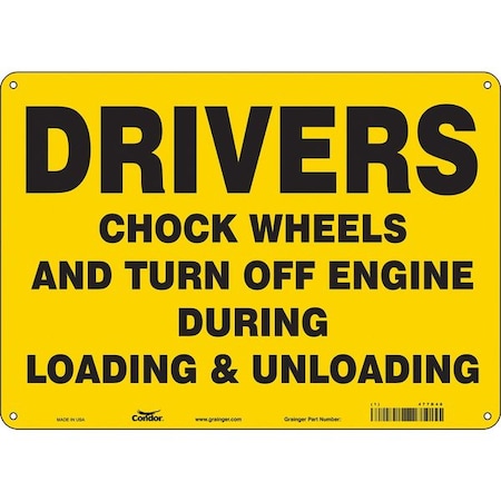 Condor Safety Sign 477D48 - product photo 1