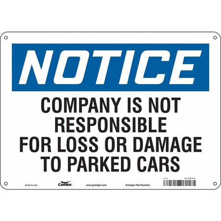 Condor Safety Sign 478D83 - product photo 1