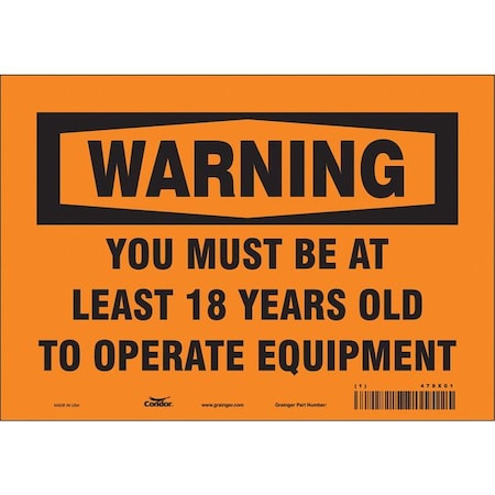 Condor Safety Sign 478X01 - product photo 1