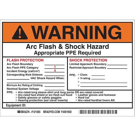 Brady Safety Sign 121085 - product photo 1