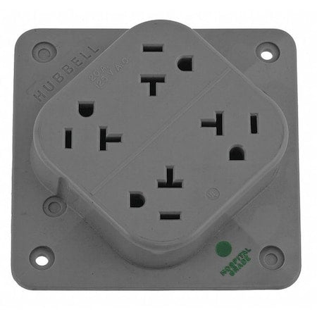 Hubbell Wiring Device-Kellems Wiring Device HBL420HGY - product photo 1