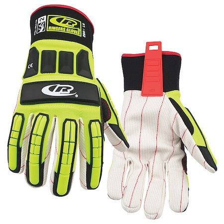 Ringers Gloves 260 Impact Resistant Gloves, Green, 3XL, Pair