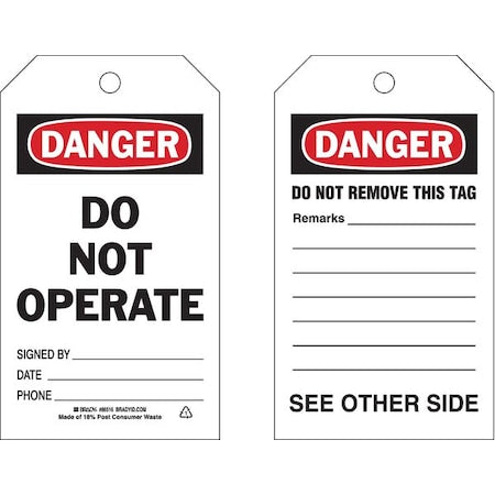 Brady Safety Sign 86516 - product photo 1