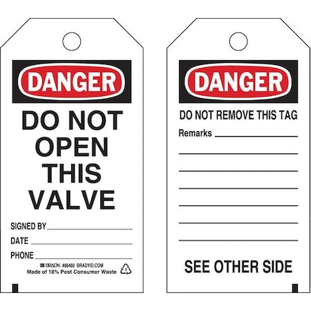 Brady Safety Sign 86460 - product photo 1